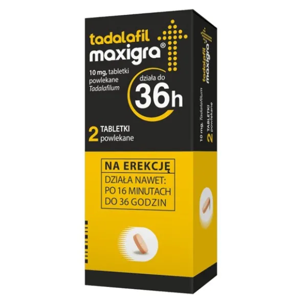 Tadalafil Maxigra, 10 mg, tabletki powlekane, 2 szt.