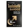 Tadalafil Sandoz, 10 mg, tabletki powlekane, 4 szt.