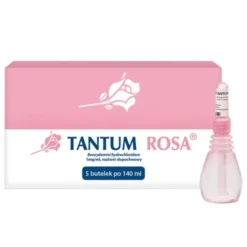 Tantum Rosa, 1 mg/ml, roztwór dopochwowy, 140 ml, 5 butelek
