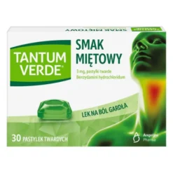 Tantum Verde smak miętowy, 3 mg, pastylki twarde, 30 szt.
