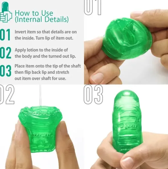 Tenga Uni Emerald, nakładka masturbacyjna, 1 szt.