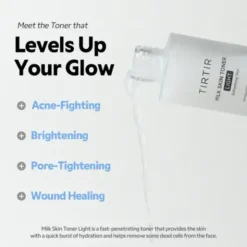 Tirtir Milk Skin Toner Light, lekki tonik do twarzy, 150 ml