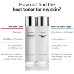 Tirtir Milk Skin Toner Light, lekki tonik do twarzy, 150 ml