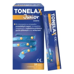 Tonelax Junior, płyn na zaparcia dla dzieci, 10 saszetek