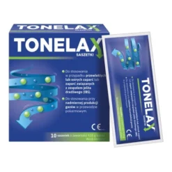 Tonelax, proszek za zaparcia i wzdęcia, 10 saszet.