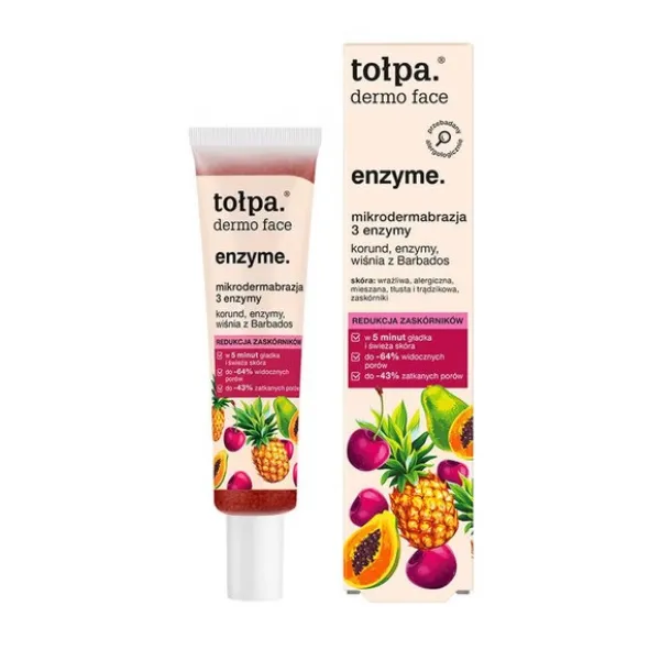 Tołpa Dermo Face Enzyme, mikrodermabrazja 3 enzymy, 40 ml