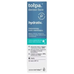Tołpa dermo face hydrativ., hialuronowy krem nawilżający, bogaty, SPF 10, 40 ml