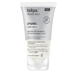 Tołpa dermo face physio. mikrobiom, łagodny żel micelarny do mycia twarzy i oczu, 75 ml
