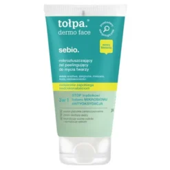 Tołpa dermo face sebio., żel peelingujący do mycia twarzy, 150 ml