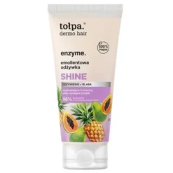 Tołpa dermo hair enzyme. Shine, odżywka emolientowa do włosów, 200 ml
