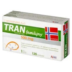Tran familijny A+D, kapsułki, 120 szt.