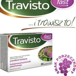 Travisto Fast, tabletki do ssania, smak porzeczkowy, 20 szt.
