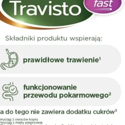 Travisto Fast, tabletki do ssania, smak porzeczkowy, 20 szt.
