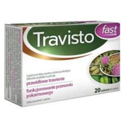 Travisto Fast, tabletki do ssania, smak porzeczkowy, 20 szt.