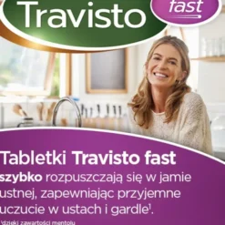 Travisto Fast, tabletki do ssania, smak porzeczkowy, 20 szt.