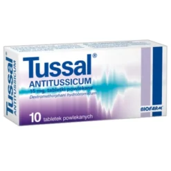 Tussal Antitussicum, 15 mg, tabletki powlekane, 10 szt.
