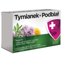 Tymianek Podbiał, pastylki do ssania, 18 szt.