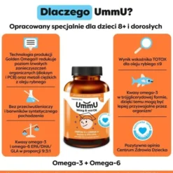 UmmU Mózg & wzrOK 8+, kapsułki miękkie, 240 szt.