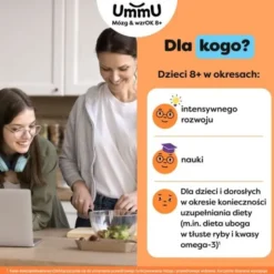 UmmU Mózg & wzrOK 8+, kapsułki miękkie, 120 szt.