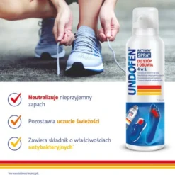 Undofen aktywny spray do stóp i obuwia 4 w 1, 150 ml