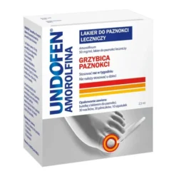 Undofen Amorolfina, 50 mg/ml, lakier do paznokci leczniczy, 2,5 ml