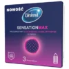 Unimil Sensation Max, prezerwatywy, 3 szt.