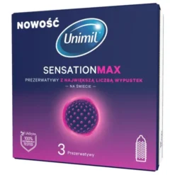 Unimil Sensation Max, prezerwatywy, 3 szt.