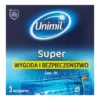 Unimil Super, prezerwatywy lateksowe, 3 szt.