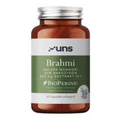 Uns Brahmi + Bioperine (Bacopa Monnieri), kapsułki, 60 szt.