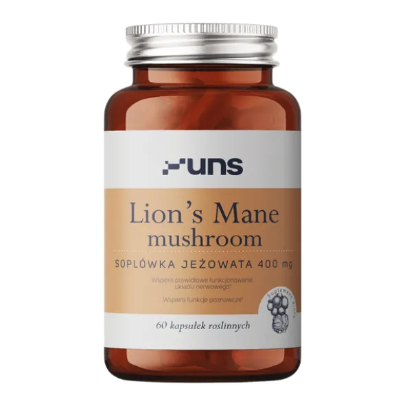 Uns Lion's Mane Mushroom, kapsułki, 60 szt.