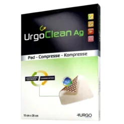 UrgoClean Ag, opatrunek, 15 cm x 20 cm, 1 szt. (z opakowania wielosztukowego)
