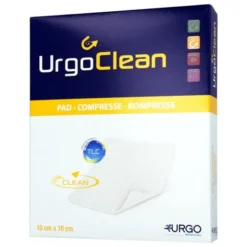 UrgoClean, opatrunek, 10 cm x 10 cm, 1 szt. (z opakowania wielosztukowego)