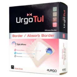 UrgoTul Absorb Border, opatrunek, 8 cm x8 cm, 1 szt. (z opakowania wielosztukowego)