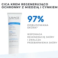 Uriage Bariederm CICA, krem regenerujący z Cu-Zn, 40 ml