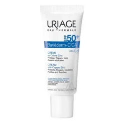 Uriage Bariederm CICA, krem regenerująco-ochronny SPF 50+ z Cu-Zn, 40 ml