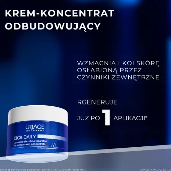 Uriage Cica Daily, krem - koncentrat odbudowujący, 50 ml