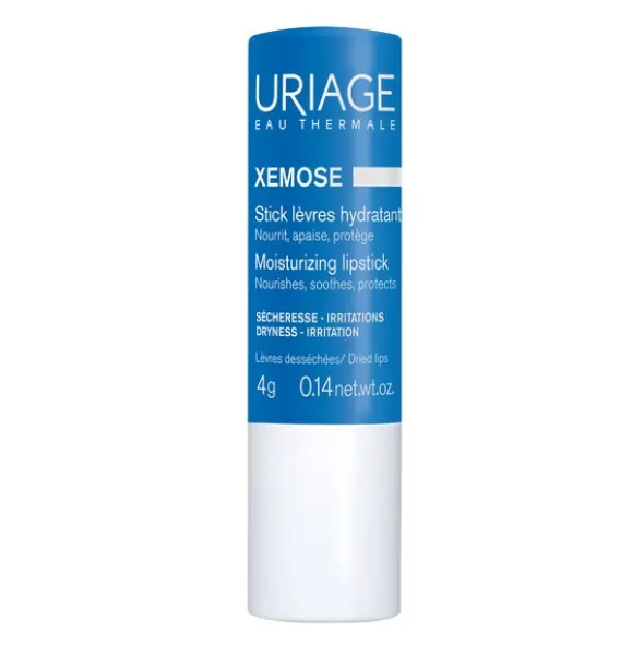 Uriage Xemose, pomadka nawilżająco-ochronna do ust, 4 g