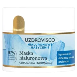 Uzdrovisco Hialuronowe Nasycenie, maska hialuronowa, cera sucha i normalna, 40 ml