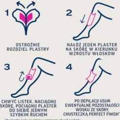Veet Easy-Gel, plastry do depilacji z woskiem dla skóry suchej, 12 szt.