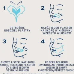 Veet Easy-Gelwax, plastry z woskiem, skóra wrażliwa, 20 szt.