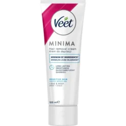 Veet Minima, krem do depilacji, skóra wrażliwa, 100 ml
