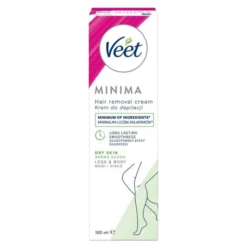 Veet Minima, krem do depilacji, skóra sucha, 100 ml