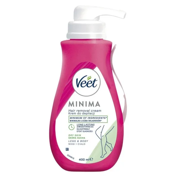Veet Minima krem do depilacji, skóra sucha, 400 ml