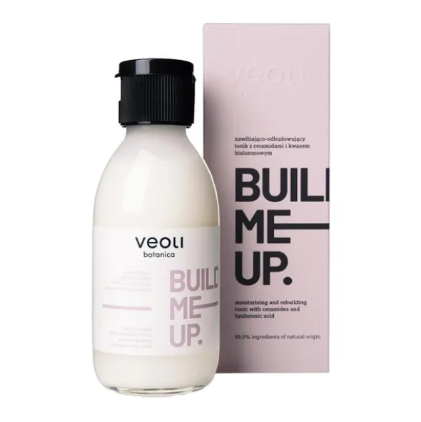 Veoli Botanica Build Me Up, tonik nawilżająco-odbudowujący z ceramidami i kwasem hialuronowym, 150 ml