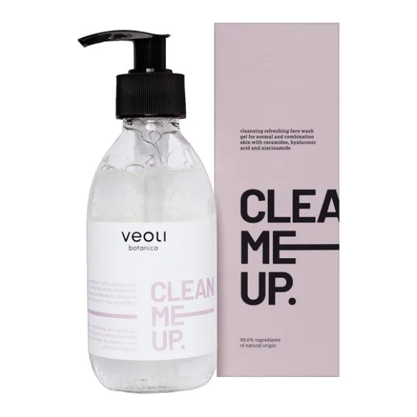 Veoli Botanica Clean Me Up, żel oczyszająco-odświeżający do mycia twarzy, 190 ml