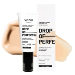 Veoli Botanica Drop Of Perfection SPF 20, wygładzająco-kryjący krem BB do skóry tłustej i mieszanej, 2.0 W Vanilla, 30 ml