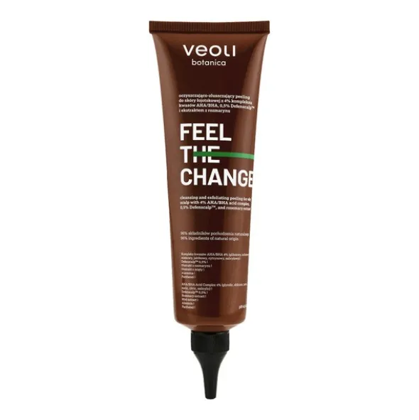 Veoli Botanica Feel The Change, peeling oczyszczająco-złuszczający do łojotokowej skóry głowy, 150 ml