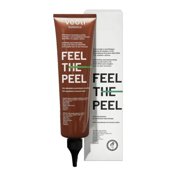 Veoli Botanica Feel The Peel, peeling złuszczająco-nawadniający do skalpu, 150 ml