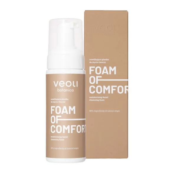 Veoli Botanica Foam Of Comfort, nawilżająca pianka do mycia twarzy,150 ml