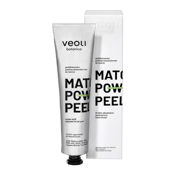 Veoli Botanica Matcha Power,peeling enzymatyczno-kwasowy do twarzy, 75ml
